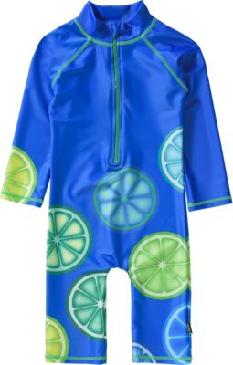 Kinder Schwimmanzug mit UV-Schutz blau Gr. 98/104