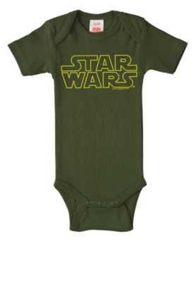 Logoshirt Baby-Body Krieg der Sterne mit Star Wars-Logo Strampler oliv Gr. 50/56 Jungen Kinder