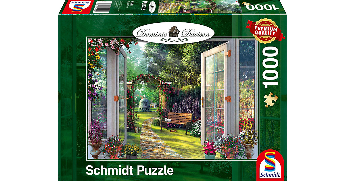 Puzzles: Schmidt Spiele Puzzle 1000 Teile Blick in den verwunschenen Garten