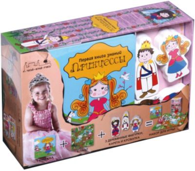 Первая книга знаний "Принцессы"  + набор игры