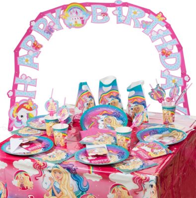 Partyset Barbie Dreamtopia, 62-tlg. pink