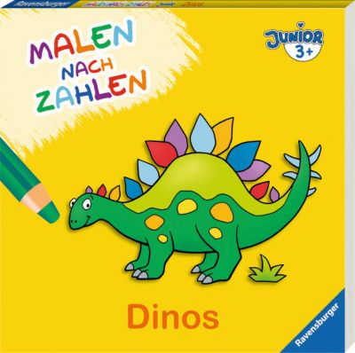 Buch - Malen nach Zahlen junior: Dinos