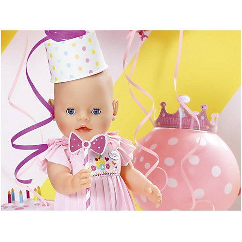 Интерактивная кукла Zapf Creation "Baby Born", нарядная с тортом, 43 см от Zapf Creation