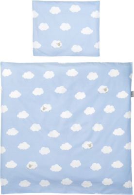 Babybettwäsche Kleine Wolke, blau, 80 x 80 cm
