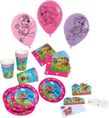 Partyset PAW Patrol Girls, 52-tlg. pink-kombi