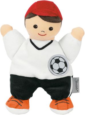 Spielpuppe Fuballer mit Rassel