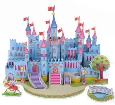 3D пазлы Funny "Голубой замок", 38 деталей