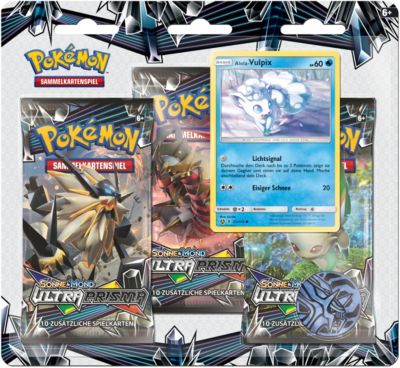 Pokemon Sonne &amp; Mond 05 3Pack Blister, Pokemon myToys