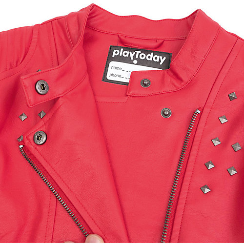 Кожаная куртка PlayToday - красный от PlayToday
