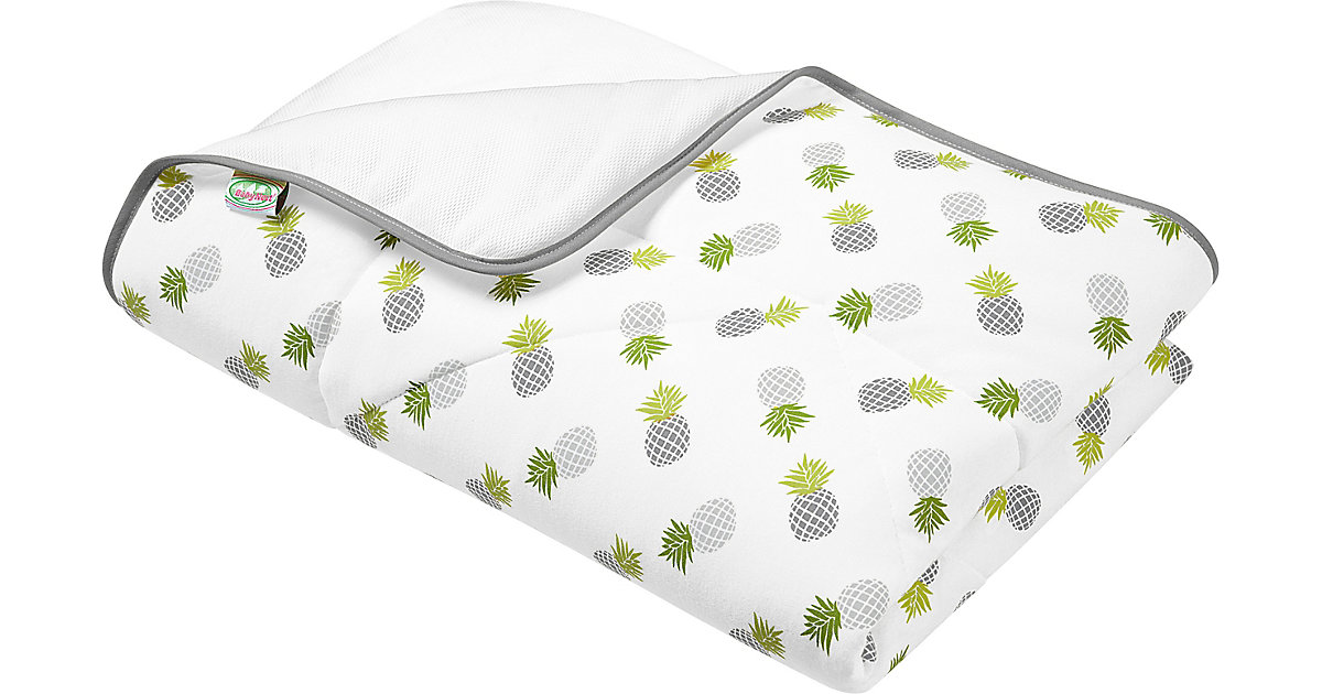 Odenwälder · Faser- Steppbett Coolmax mit Thinsulate, Jersey, Ananas grey, 100 x 135 cm Odenwälder · Faser- Steppbett Coolmax mit Thinsulate, Jersey, Ananas grey, 100 x 135 cm