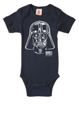 Logoshirt Body Darth Vader mit Star Wars-Motiv Strampler dunkelblau Gr. 74/80 Jungen Kinder