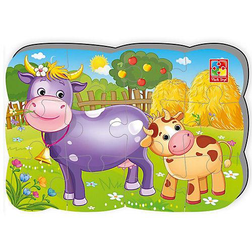 Пазлы на магните Мои первые игры "Коровка" от Vladi Toys
