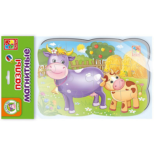 Пазлы на магните Мои первые игры "Коровка" от Vladi Toys