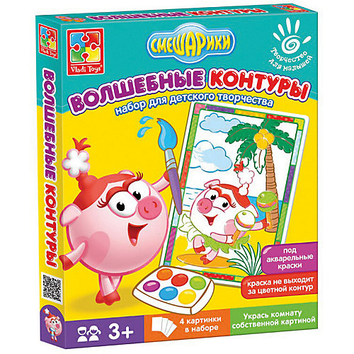 Набор для творчества Волшебные контуры Смешарики "Нюша" от Vladi Toys