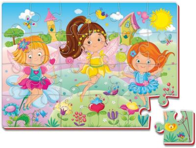 Мягкие пазлы А4 24 элемента "Феи"