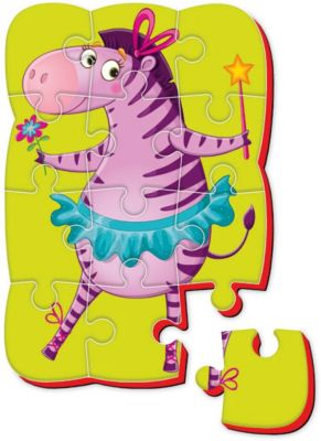 Пазлы на магните "Зебра"