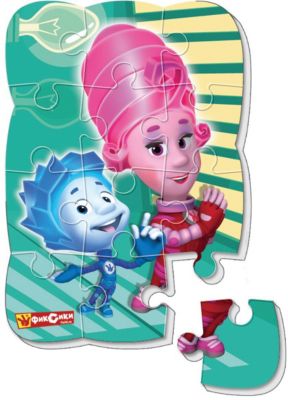 Пазлы на магните Фиксики "Нолик и Мася"