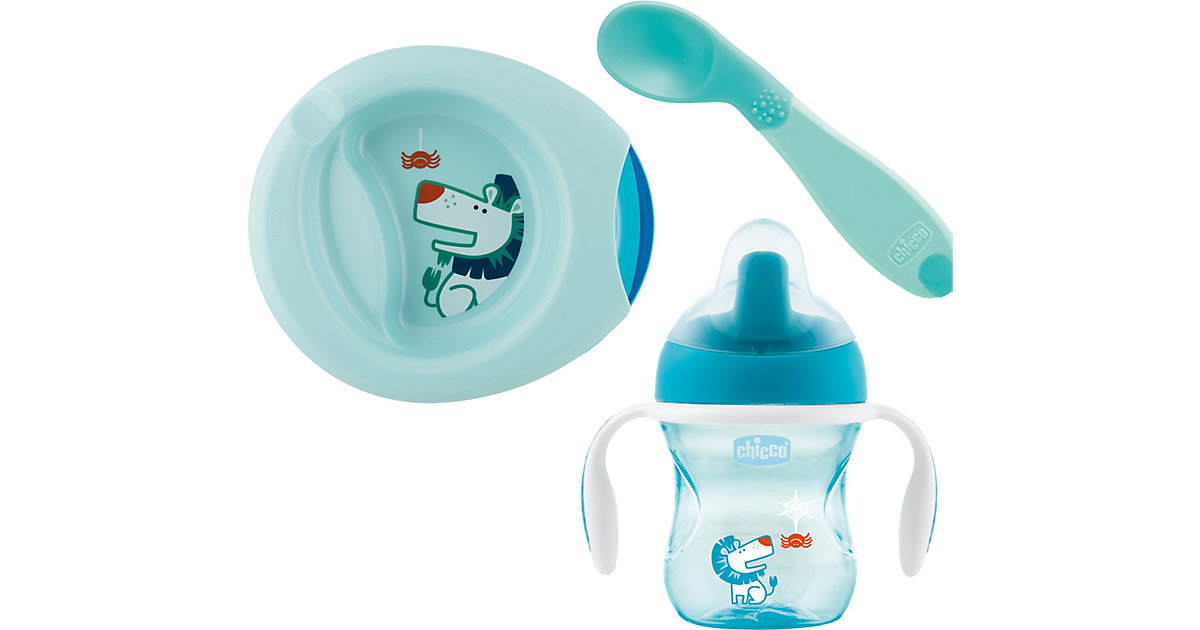 Geschenkset Mahlzeit, light blue, 3-tlg