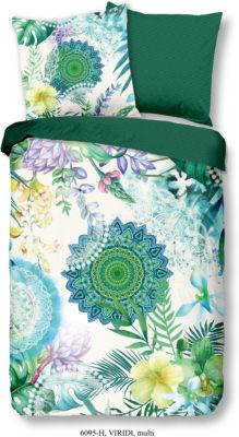 Satin-Bettwsche Viridi 155x220cm grn Gr. 155 x 220 + 80 x 80