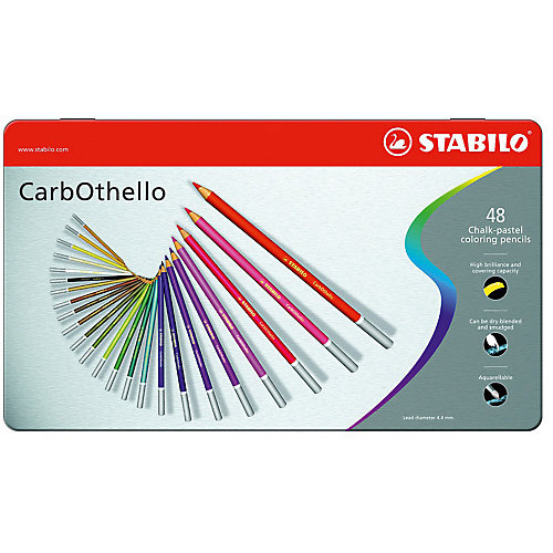 Набор цветных пастелей Stabilo Carbothello, 48 цв, металл от STABILO