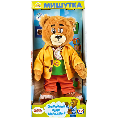 Мягкая игрушка "Мишутка" 25см из "Спокойной ночи, малыши", озвученная. от Мульти-Пульти