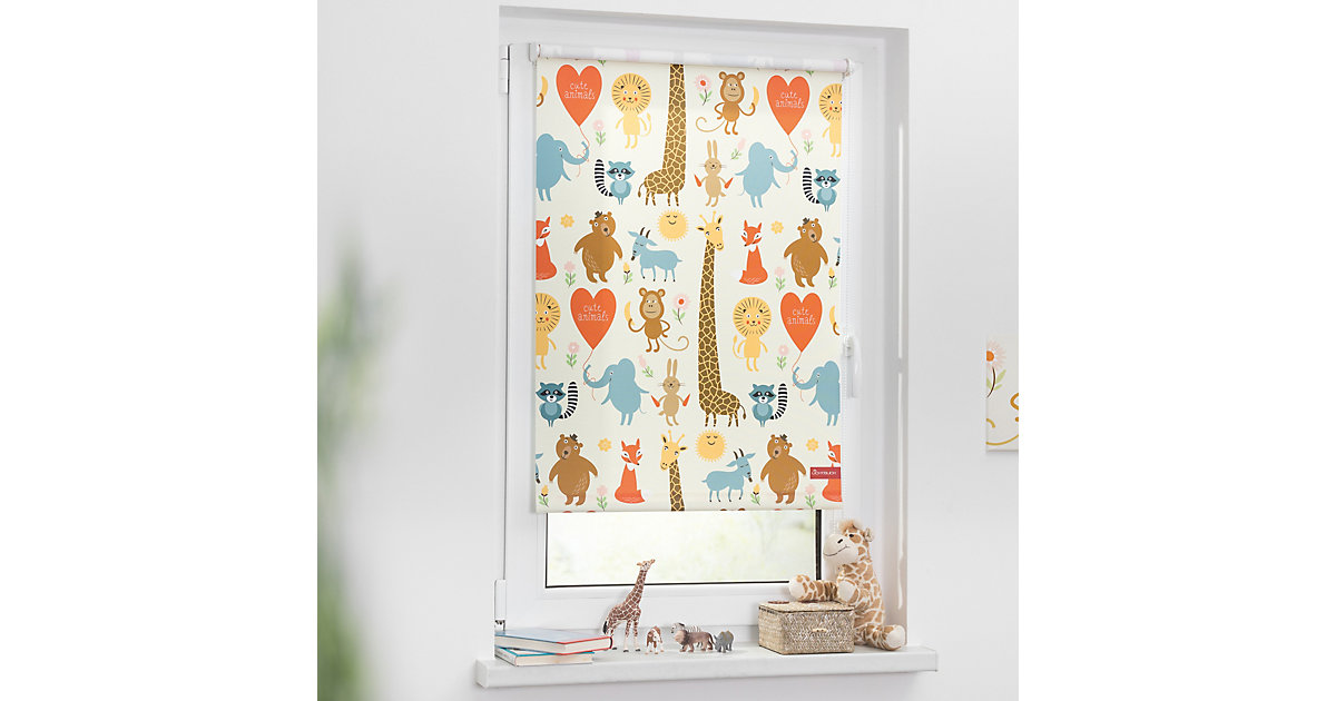 Lichtblick · Rollo Klemmfix, ohne Bohren, Verdunkelung, Cute Animals Gr. 80 x 150 Lichtblick · Rollo Klemmfix, ohne Bohren, Verdunkelung, Cute Animals Gr. 80 x 150