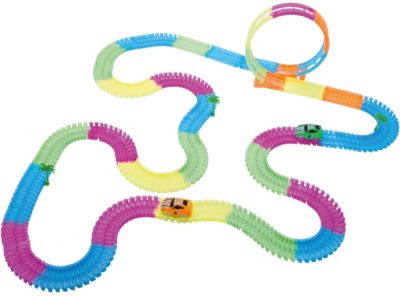 Гибкий трек Ontel "Magic Tracks", 366 светящихся деталей