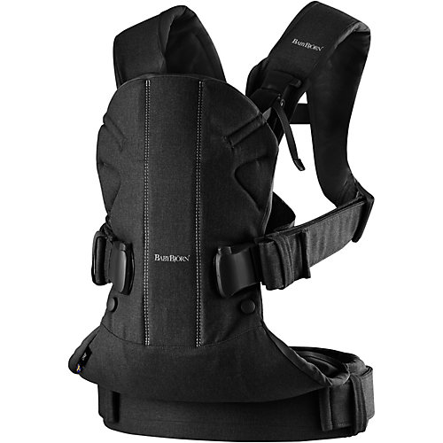 Рюкзак-перенос BabyBjorn ONE Cotton, черный от BabyBjorn