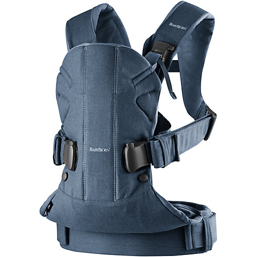 Рюкзак-кенгуру BabyBjorn One Cotton пепельно-синий деним - джинсовый от BabyBjorn