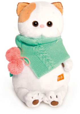 Мягкая игрушка Budi Basa Кошечка Ли Ли в бирюзовом снуде, 24 см
