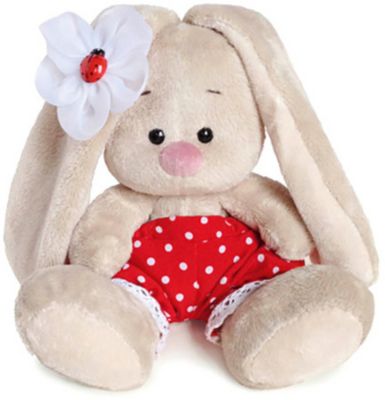 Мягкая игрушка Budi Basa Зайка Ми с божьей коровкой, 15 см