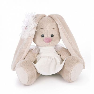 Мягкая игрушка Budi Basa Зайка Ми в белом платье с голубем, 15 см