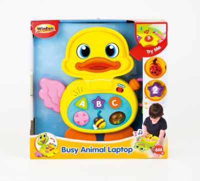 Игрушечный ноутбук WinFun «Занятые животные»