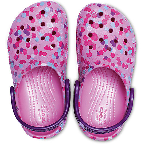 Сабо CROCS Classic Graphic Clog K - розовый от crocs