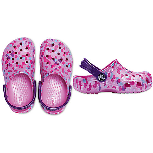 Сабо CROCS Classic Graphic Clog K - розовый от crocs