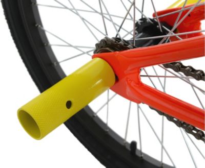 fahrrad in orange blau oder gelb