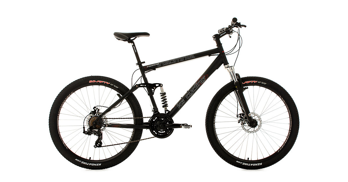 KS Cycling · Moutainbike vollgefedert Zoll 5 Zoll Insomnia 24 Insomnia, weiß-grün Gr. 28 KS Cycling · Moutainbike vollgefedert Zoll 5 Zoll Insomnia 24 Insomnia, weiß-grün Gr. 28