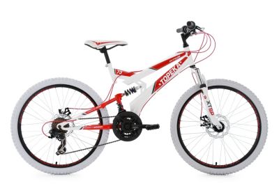 KS Cycling Jugendfahrrad Mountainbike Fully 24�� Topeka Fahrr�der wei�