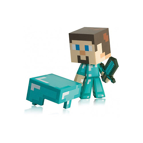 Фигурка Minecraft Steve Diamond ed. пластик 16см от Jinx