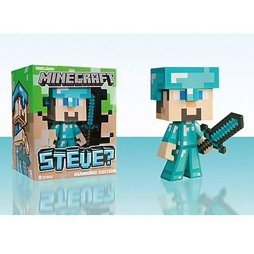 Фигурка Minecraft Steve Diamond ed. пластик 16см от Jinx