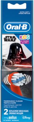 Насадки для электрической зубной щетки Oral-B Stages Power  EB10K "Star Wars" 2шт