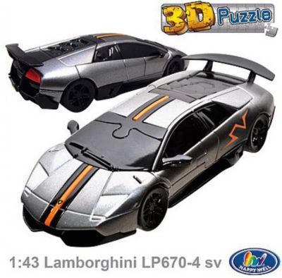 3D пазл Happy Well "Ламборджини LP670"