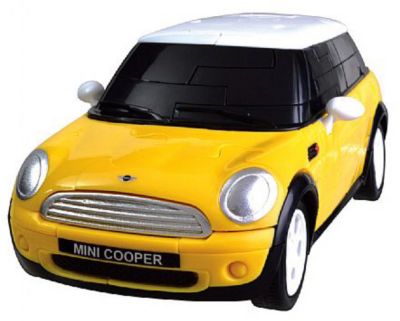3D пазл Happy Well "Мини Купер", желтый