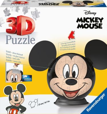 Image of 3D Puzzle 11761 - Puzzle-Ball Mickey Mouse - 72 Teile - Puzzle-Ball Mickey Mouse-Fans Kinder
