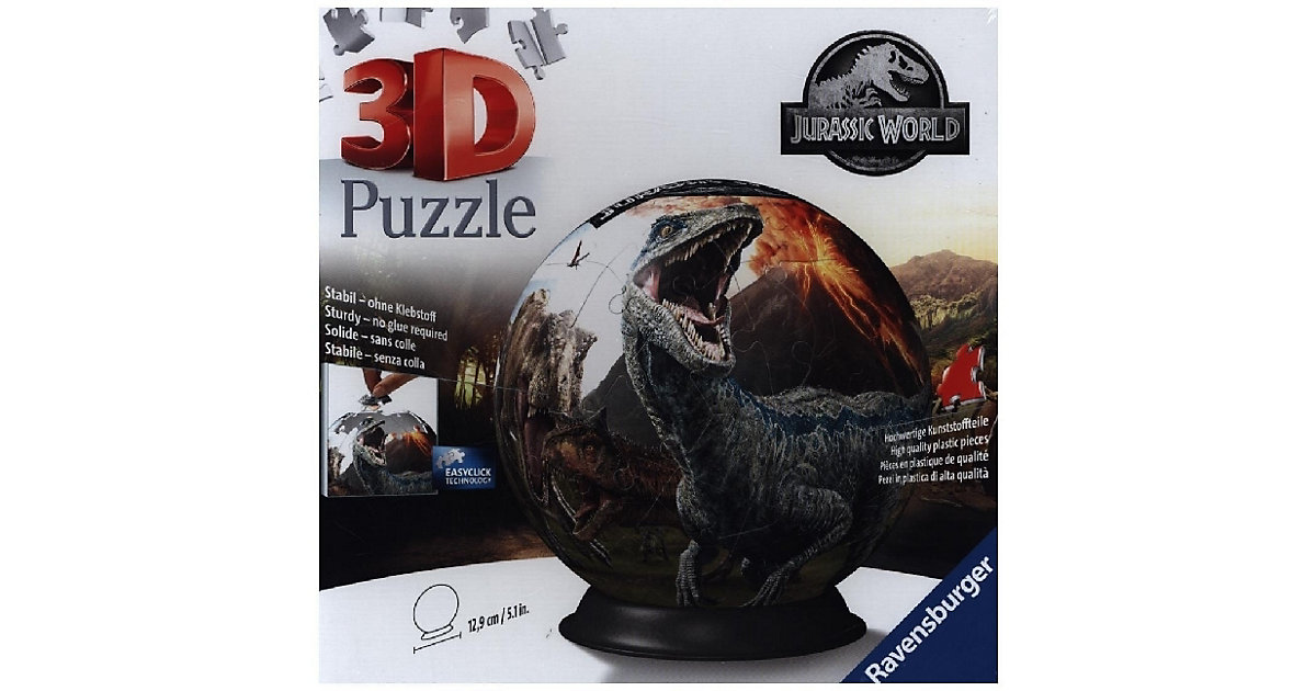 puzzleball® Ø13 cm, 72 Teile , Jurassic World 2