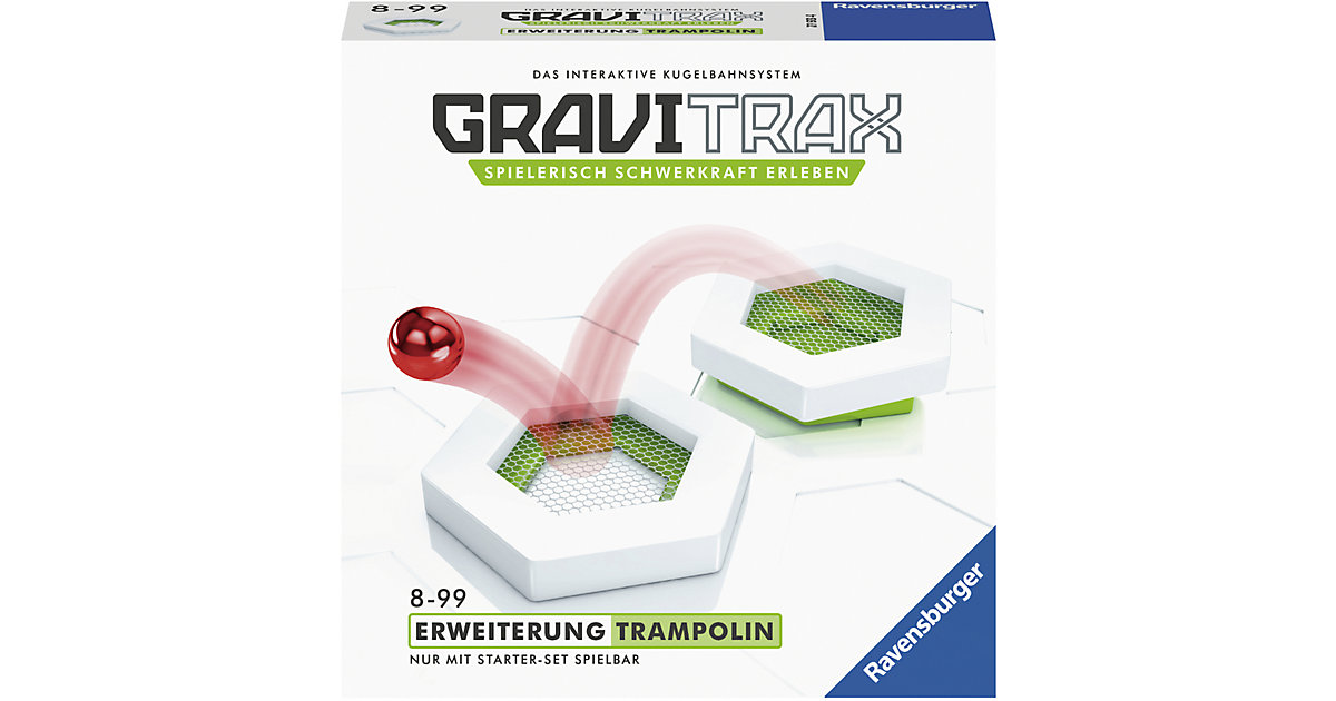 Spielzeug/Kugelbahn: Ravensburger GraviTrax Trampolin
