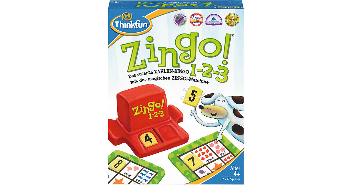 Brettspiele/Lernspiele: Ravensburger Thinkfun® Zingo® 1-2-3