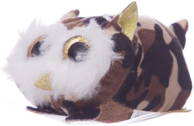 Мягкая игрушка Teddy Совенок коричневый,10 см