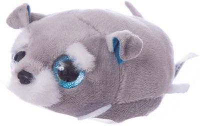 Мягкая игрушка Teddy Собачка серая, 10 см