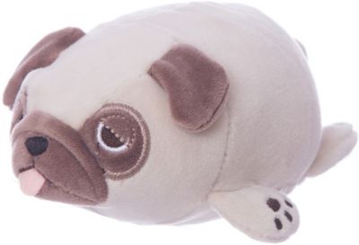 Мягкая игрушка ABtoys Бульдог светло-коричневый, 13 см